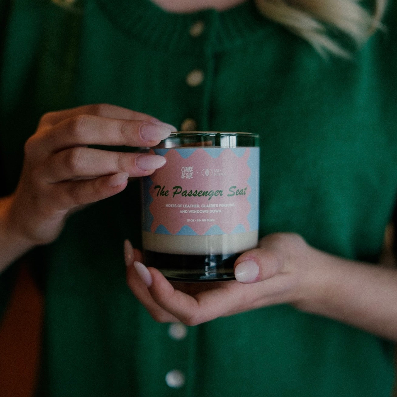 “Passenger Seat” Candle (Claire Leslie x Art+Science Fragrance Co)